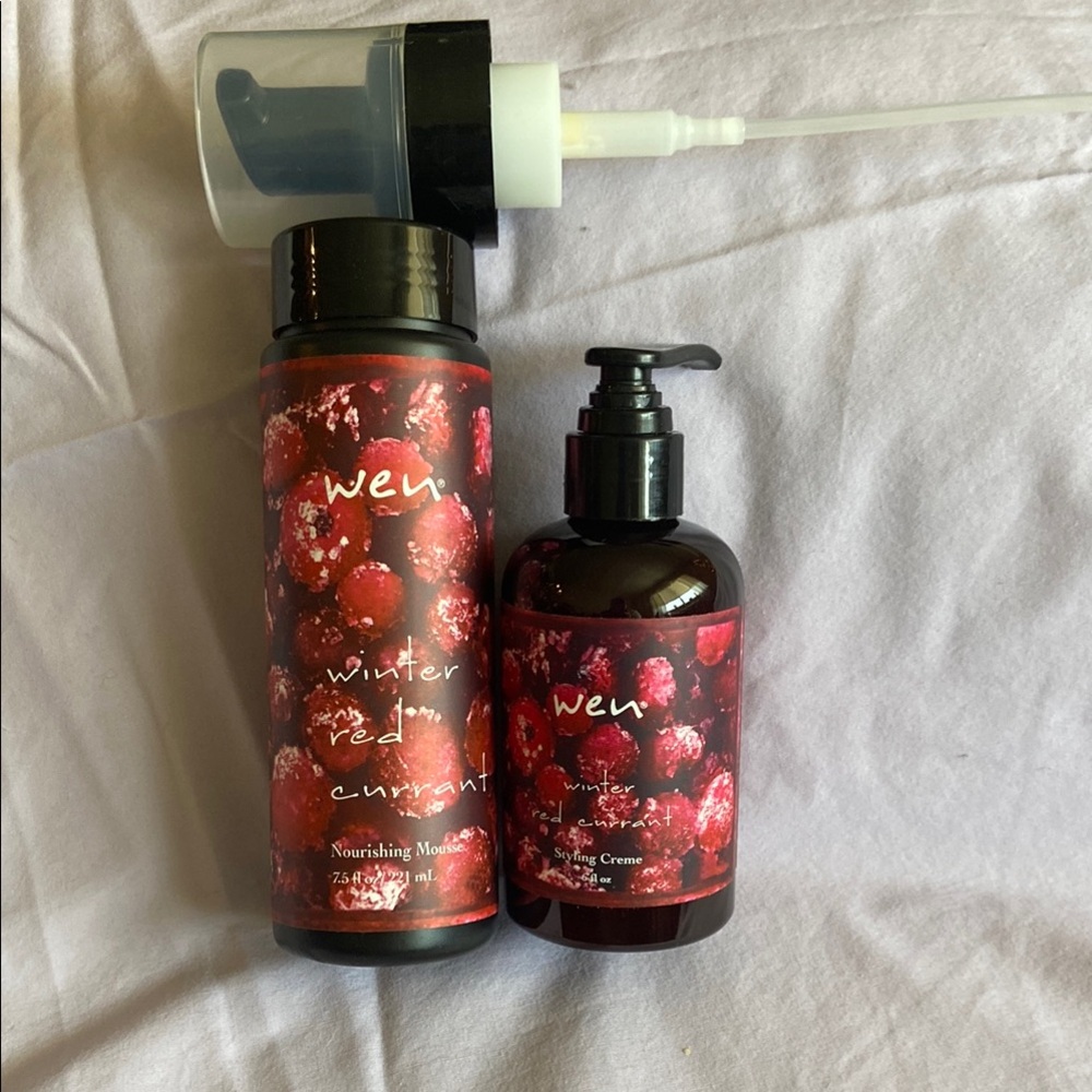 WEN Winter Red Currant Noyrishing Mousse and Styling Creme